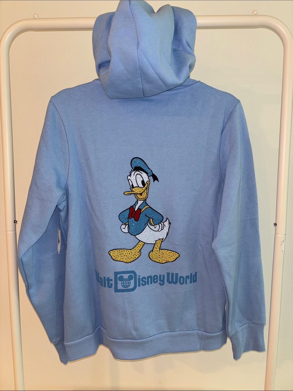 Disney Light Blue Donald Duck Zip-Up Sweater